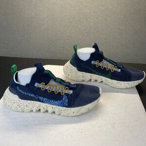 Nike Space Hippie 01 Obsidian Athletic Knit Sneakers DJ3056-400 Men's‎ Size 11.5
